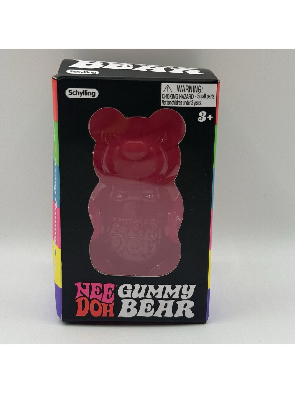 Schylling - Needoh Gummy Bear: Pink *See Photos/Description* Viral Squishy RARE